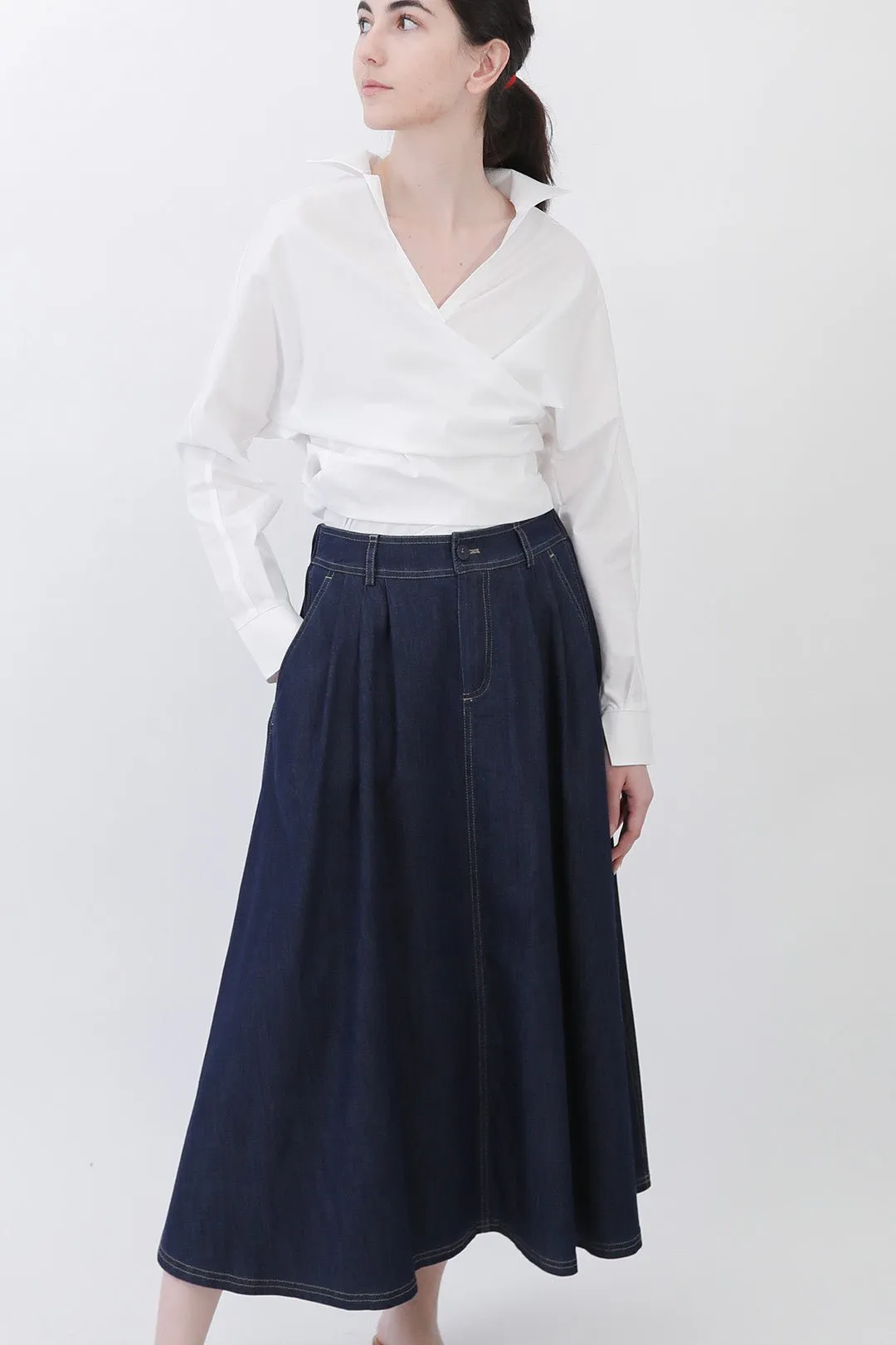 LEA SKIRT IN ITALIAN DENIM