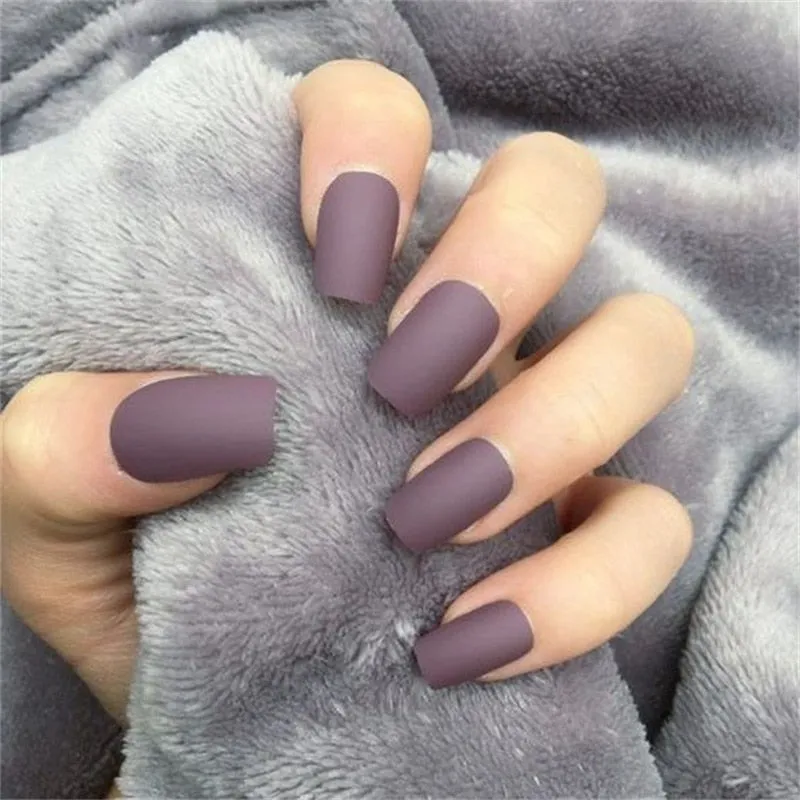 LEMOOC 8ml Matte Top Coat Color UV Gel Nail Polish Gray Series Semi Permanent Soak Off UV Gel Varnish DIY Nail Art Gel Paint