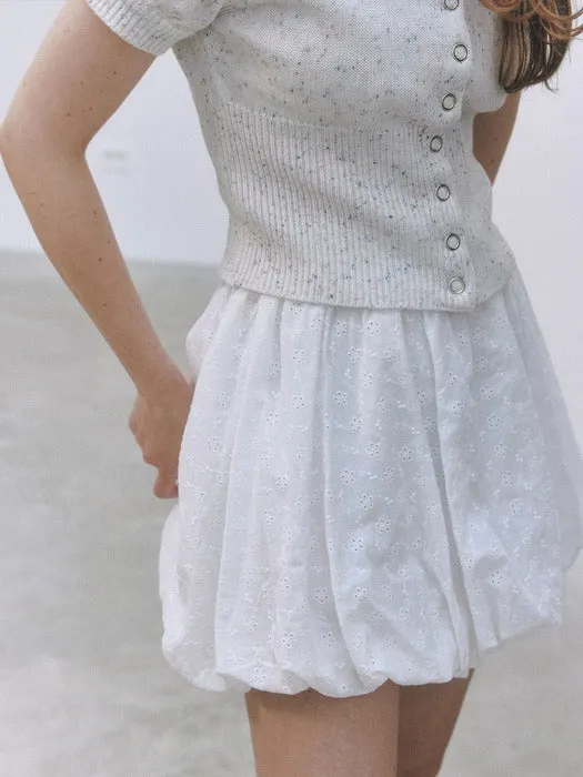 ★Letter From Moon★ Ellie Lace Balloon Pumpkin Skirt (2colors)