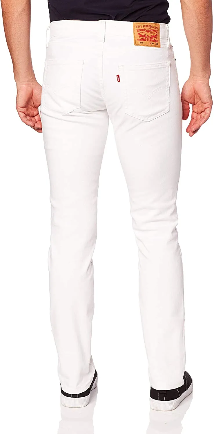 Levi's Men's 511 Slim Fit Jean - Castilleja White