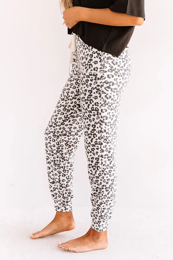 Living in Leopard Joggers