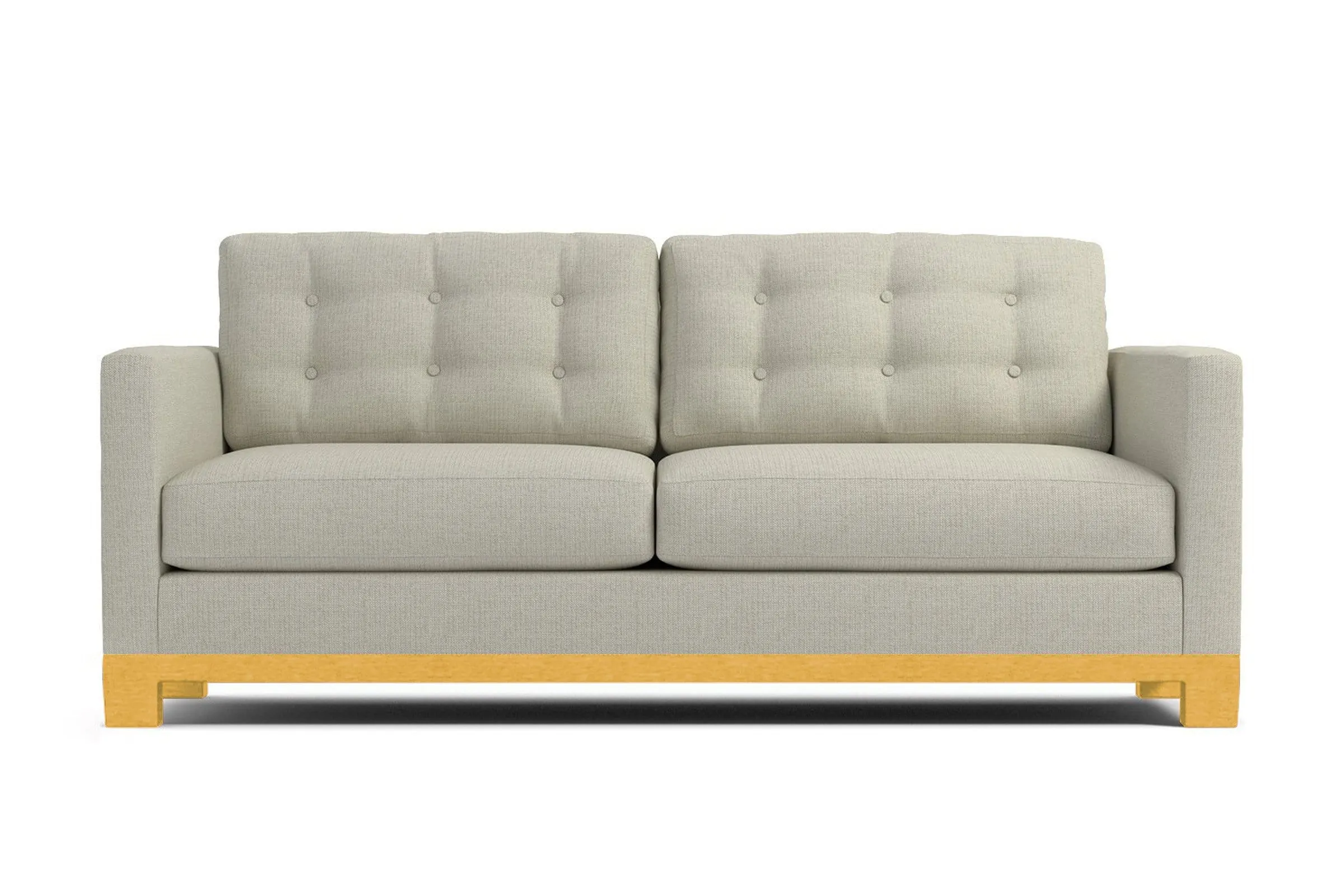 Logan Drive Apartment Size Sleeper Sofa Bed :: Leg Finish: Natural / Sleeper Option: Deluxe Innerspring Mattress