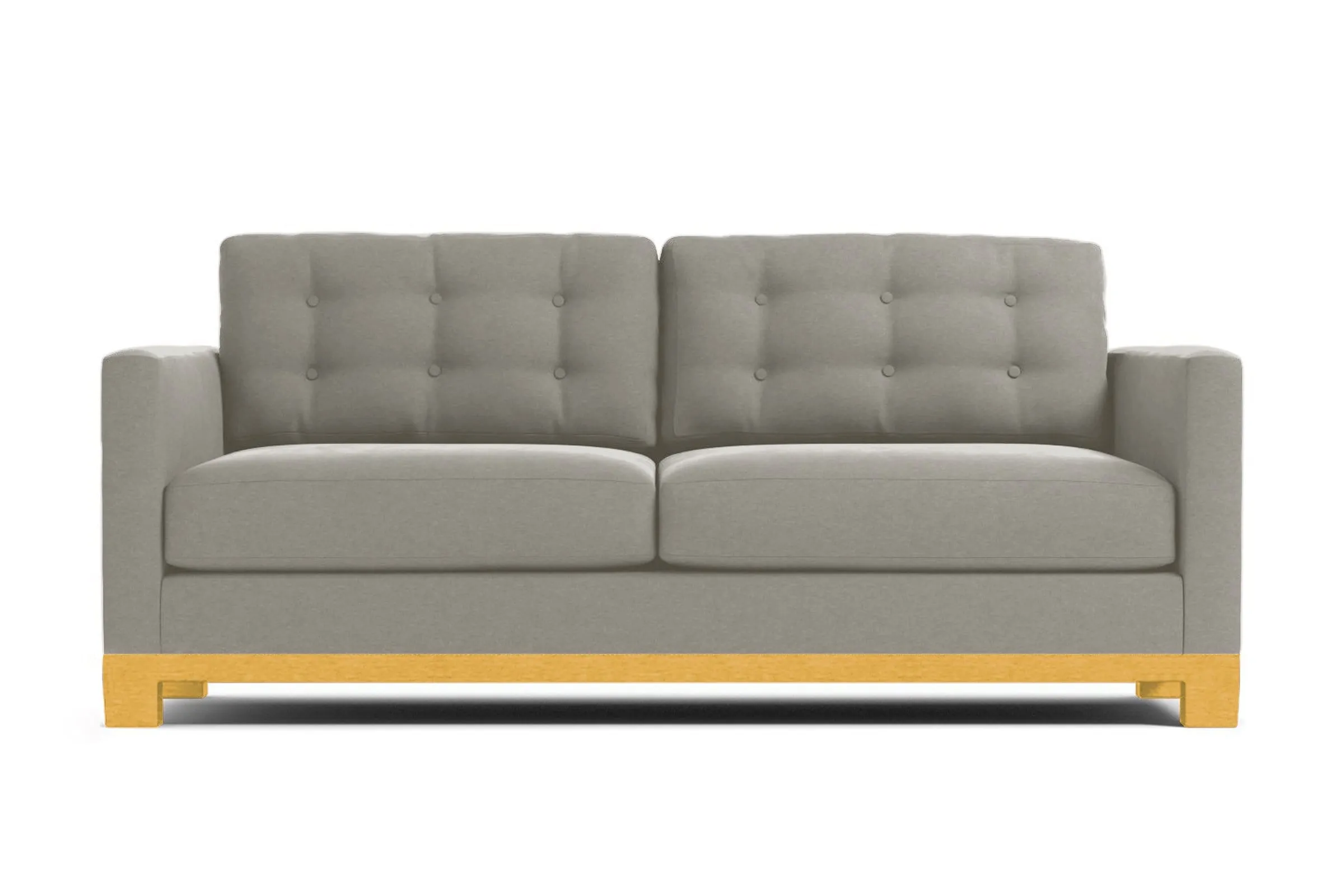 Logan Drive Apartment Size Sleeper Sofa Bed :: Leg Finish: Natural / Sleeper Option: Deluxe Innerspring Mattress