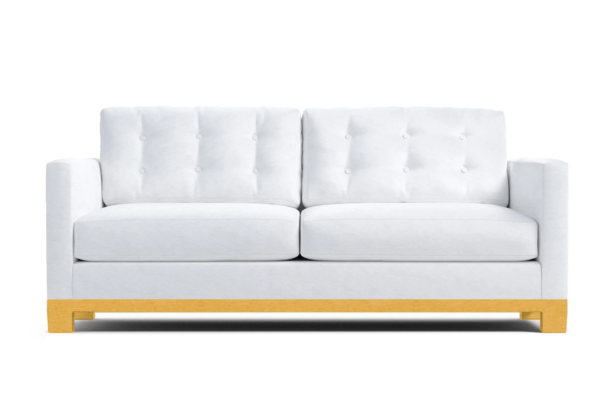 Logan Drive Apartment Size Sleeper Sofa Bed :: Leg Finish: Natural / Sleeper Option: Deluxe Innerspring Mattress