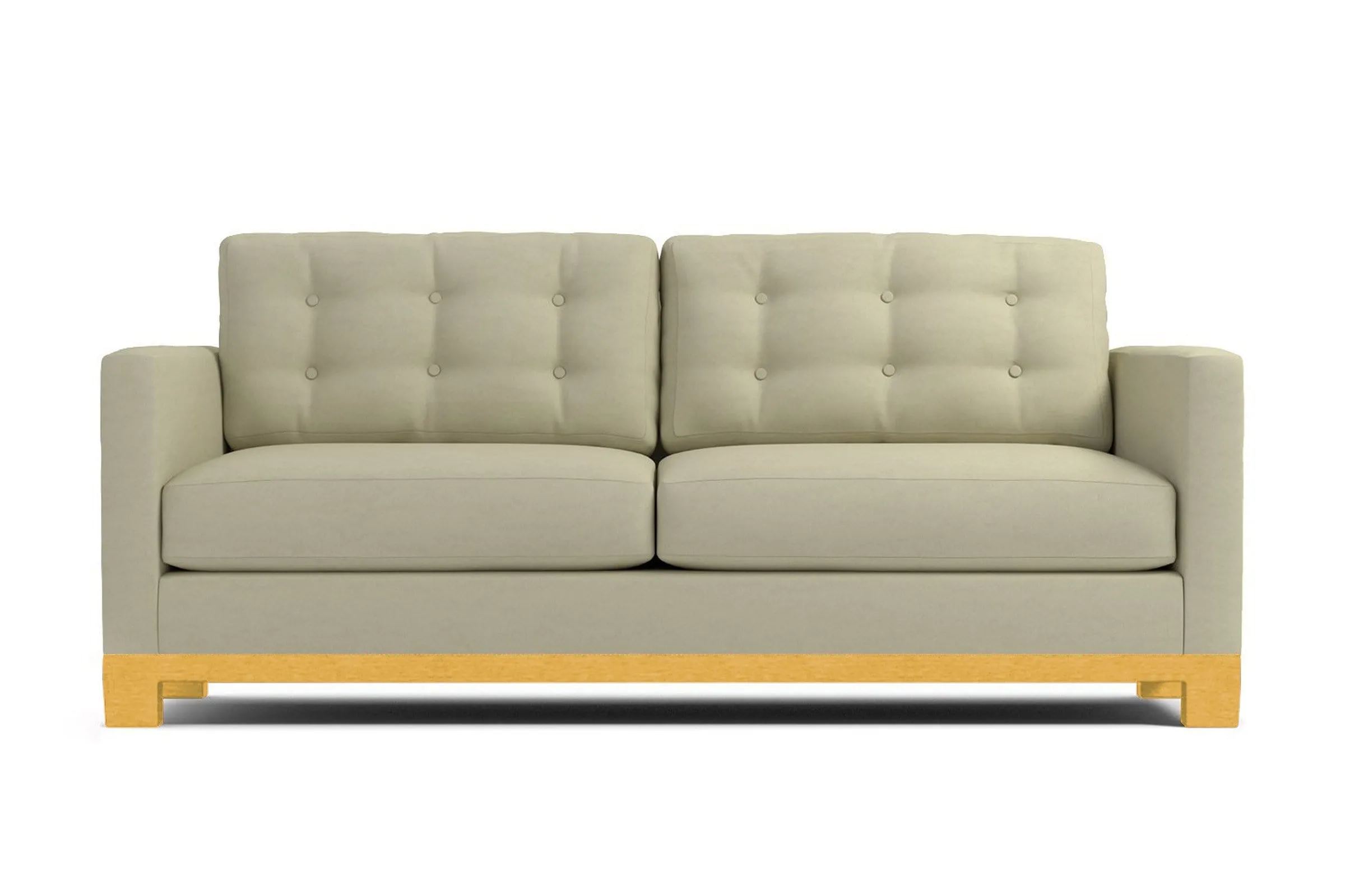 Logan Drive Apartment Size Sleeper Sofa Bed :: Leg Finish: Natural / Sleeper Option: Deluxe Innerspring Mattress