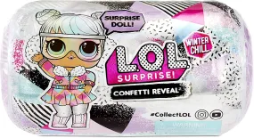 LOL Surprise Winter Chill Confetti Surprise Dolls with 15 Surprises Including Collectible Doll with Holiday Fashion Outfits, Accessories