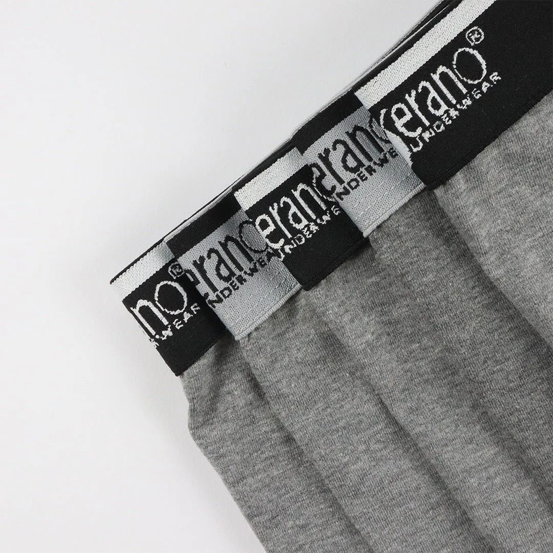 Lot de Boxers Simple Gris avec bande en Coton Doux