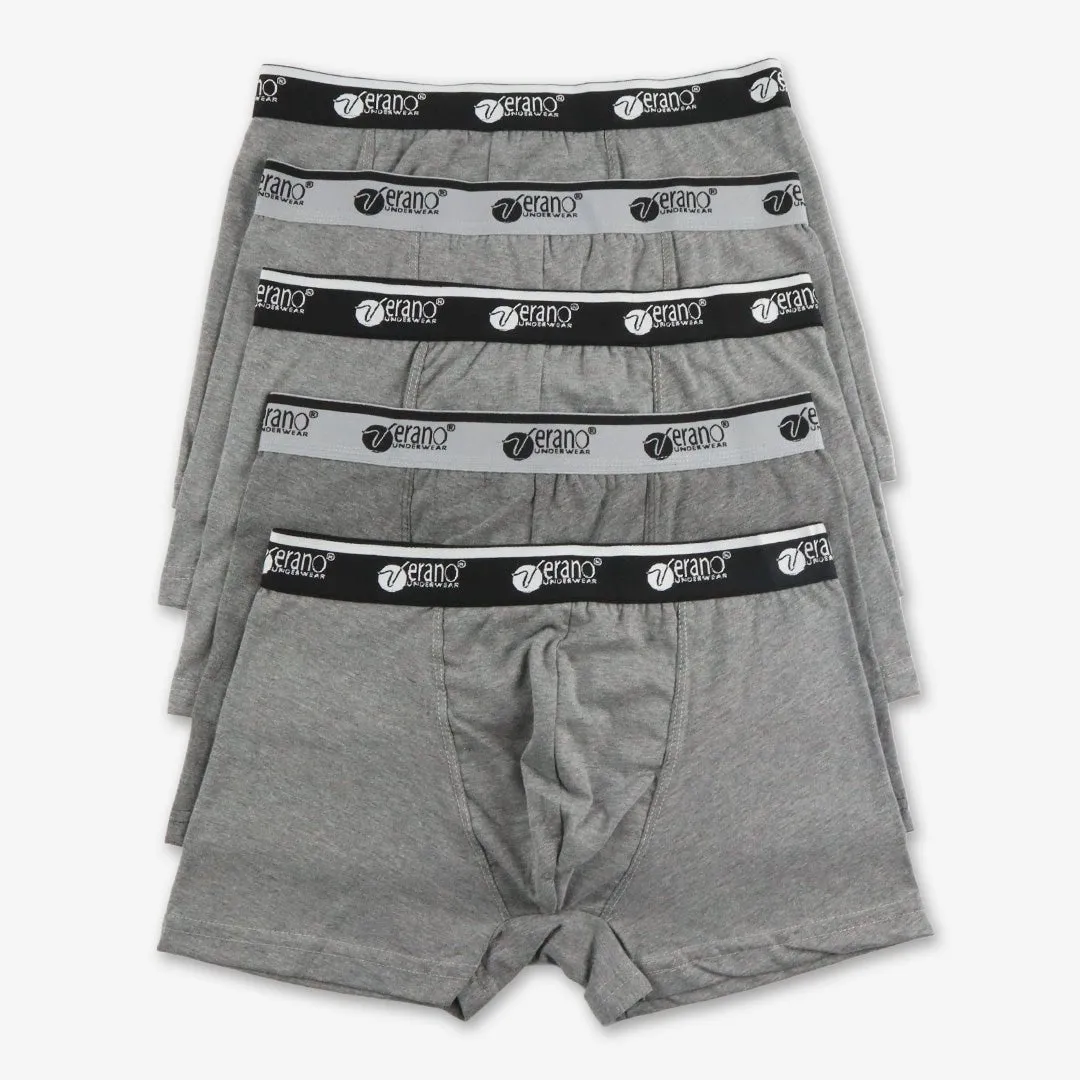 Lot de Boxers Simple Gris avec bande en Coton Doux