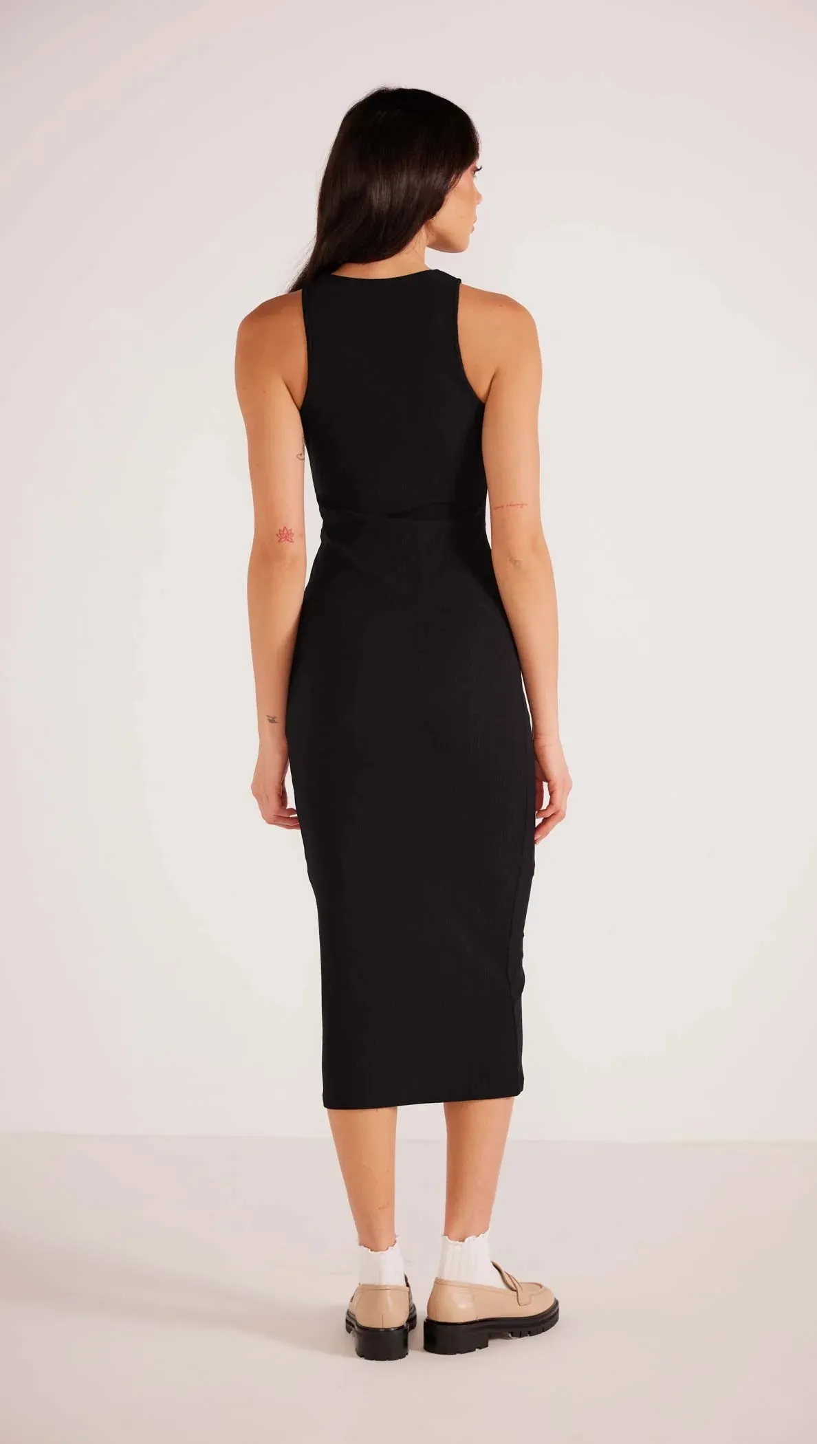 LOUIS ASYMMETRIC MIDI DRESS