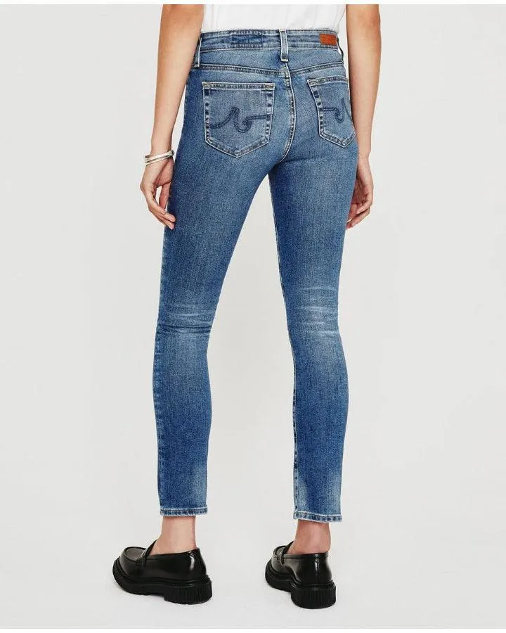 Mari High Rise Slim Straight Leg Ankle Jeans