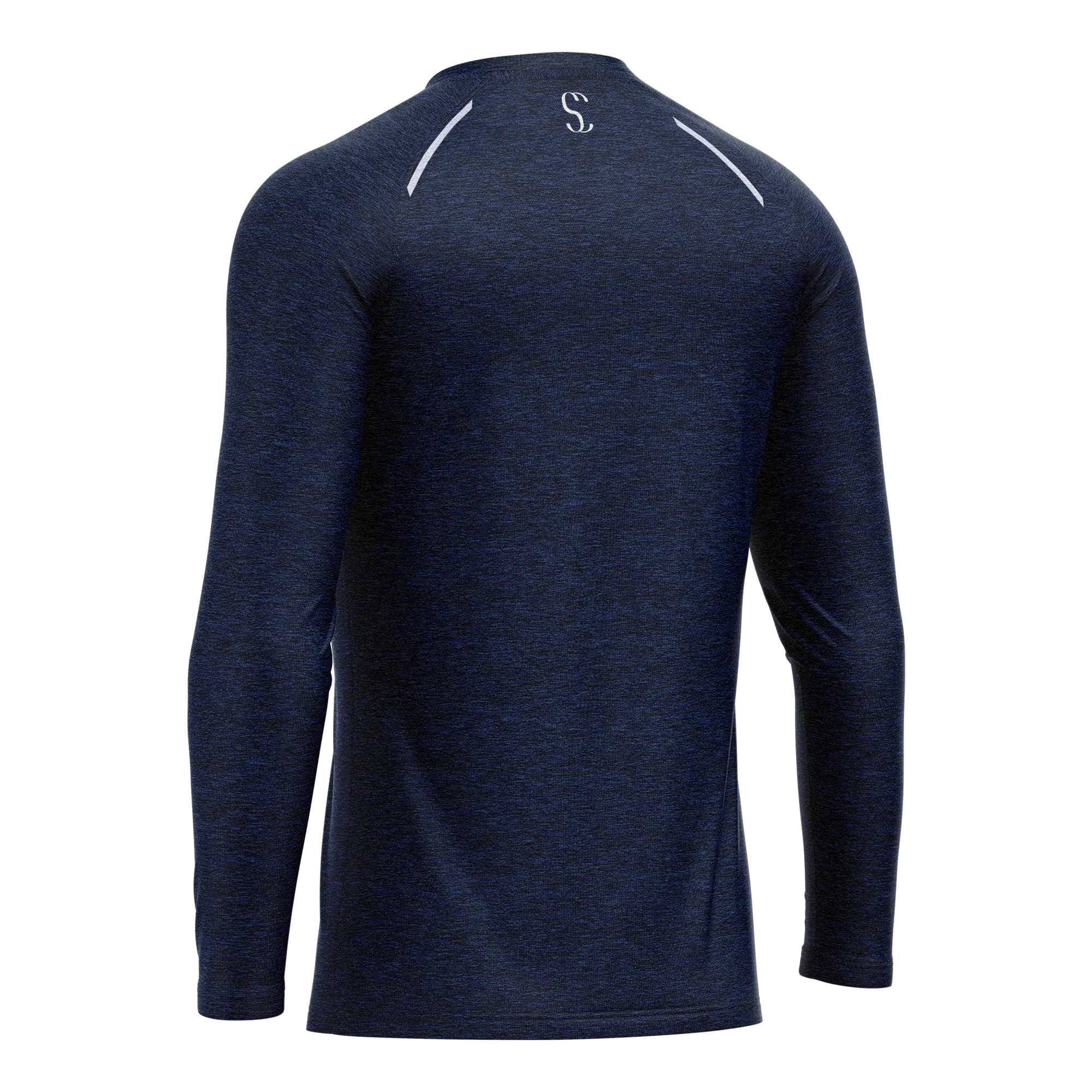 Men's Blue Long Sleeve Thermal T-Shirt