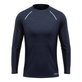 Men's Blue Long Sleeve Thermal T-Shirt