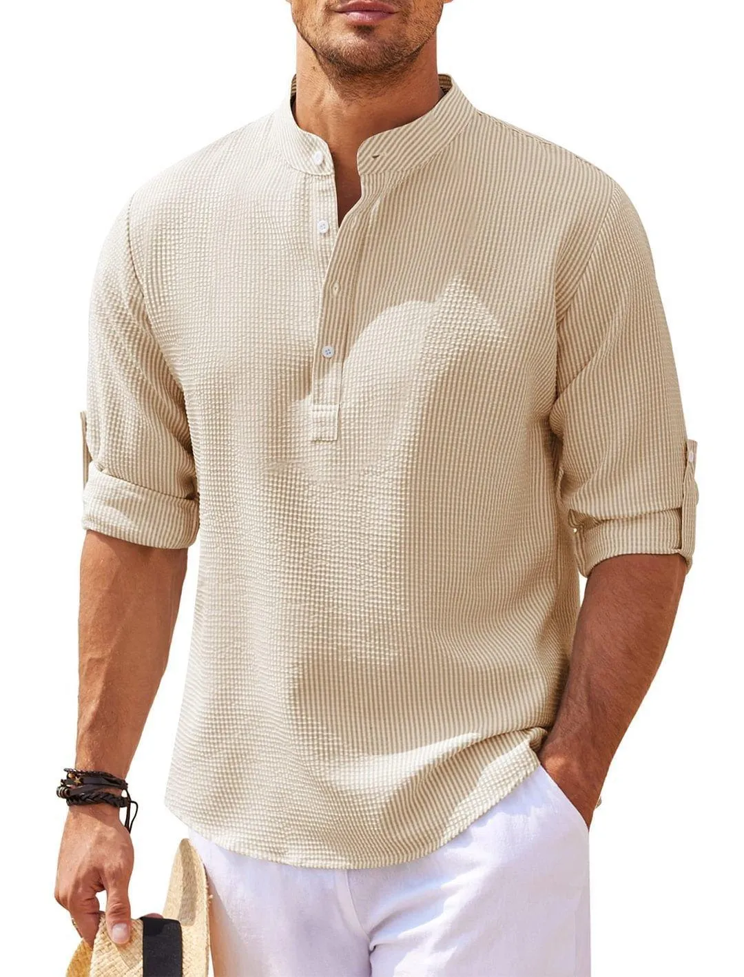 Men's Casual Shirt Top European And American