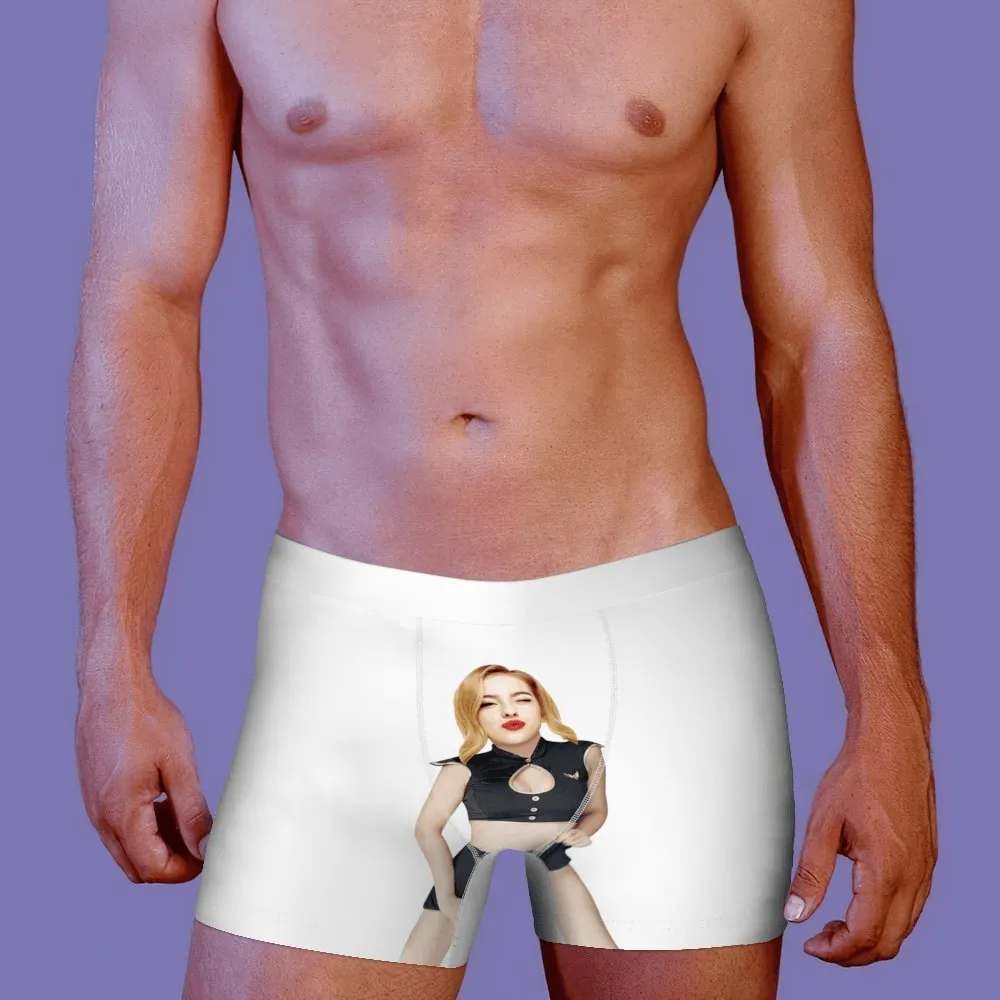 Men's Custom Face Boxer Shorts, Put Face On Underwear-Sexy Woman