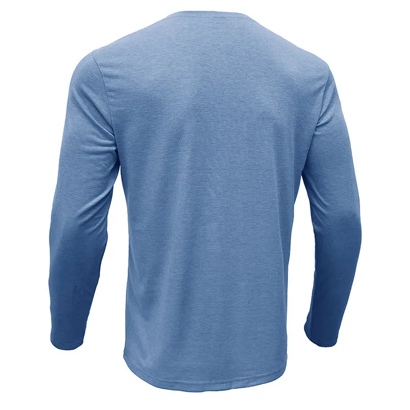 Mens Fashion Casual Henley Long Sleeve Shirts