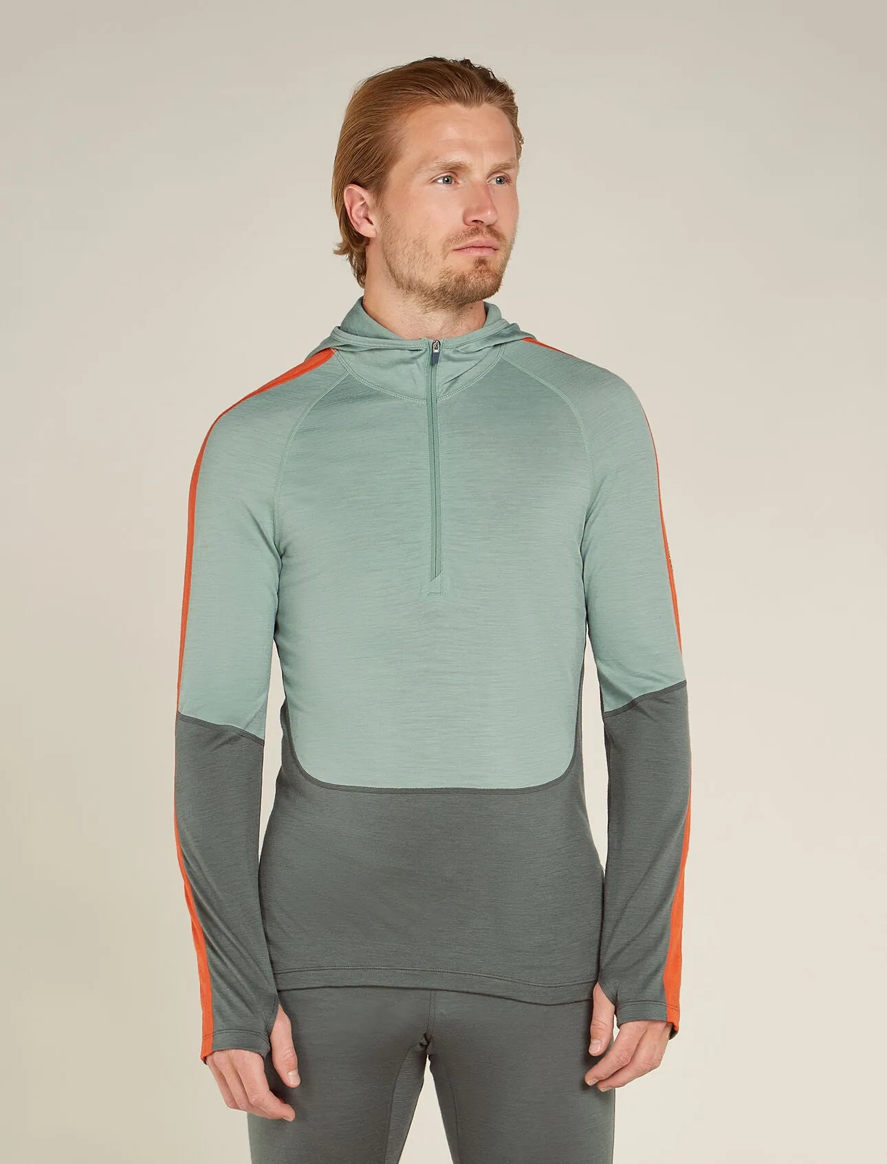 Men's Merino 200 Sonebula Long Sleeve Half Zip Thermal Hoodie