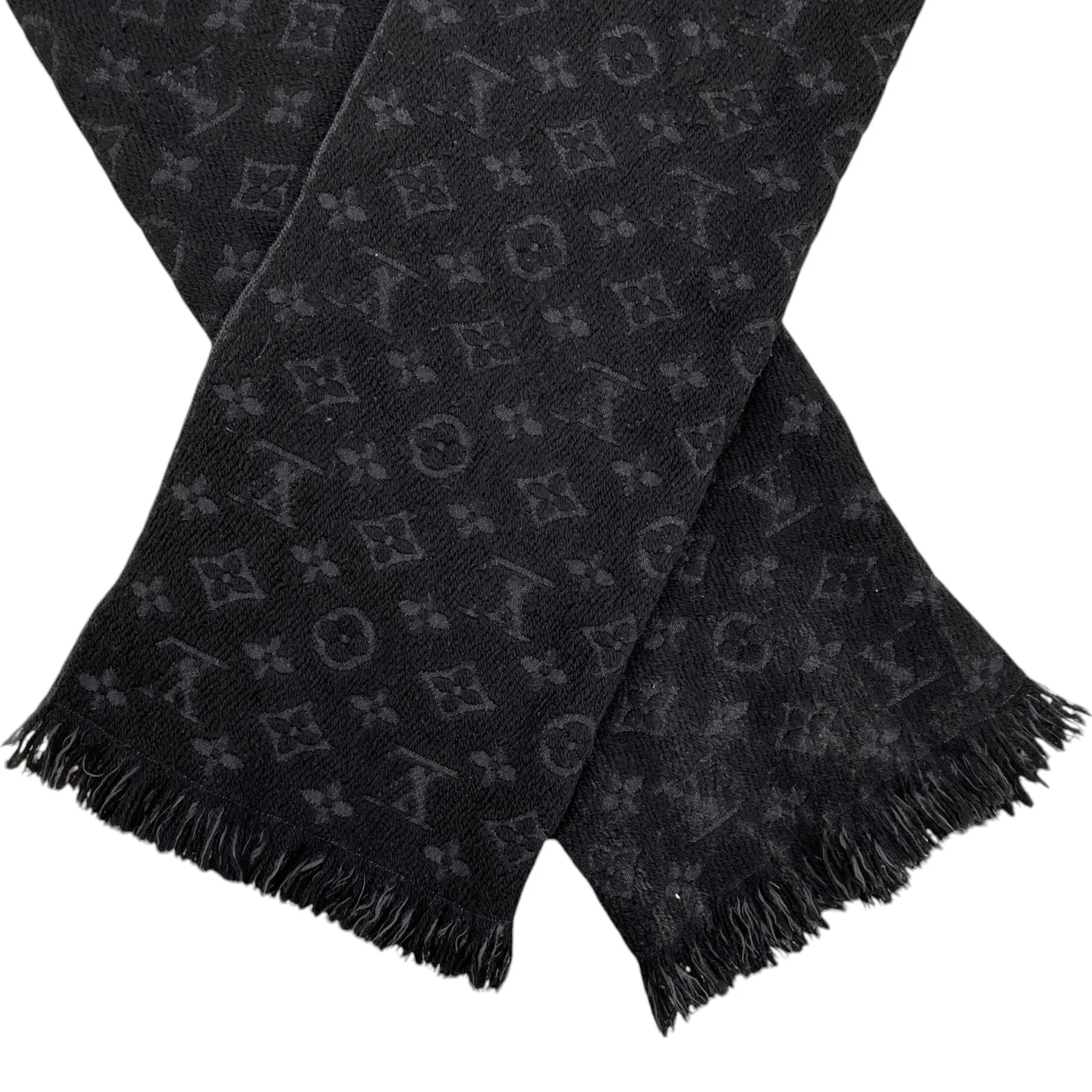 Men's Monogram Classic Scarf Black