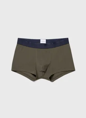 Men's Stretch Cotton Trunks in Khaki