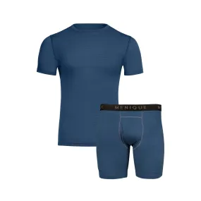 Men's T-Shirt & Boxers 2-Piece Denim