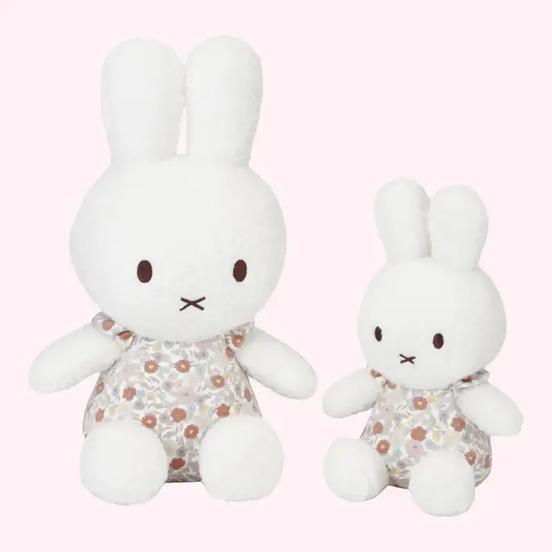 Miffy Bunny Cuddle Toy 25cm - Vintage Flowers