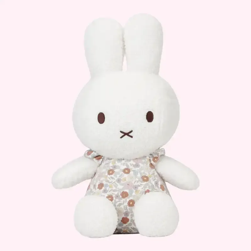 Miffy Bunny Cuddle Toy 35cm - Vintage Flowers