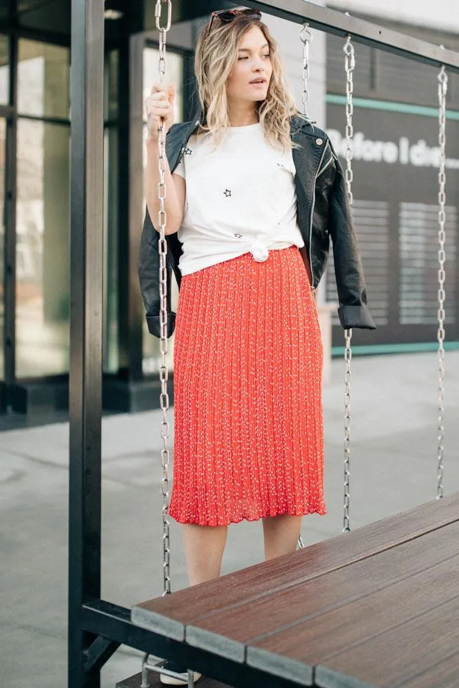 Mika Polka Dot Midi Skirt