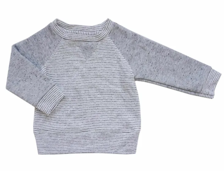 Miki Miette - Baby Iggy Pullover Sweatshirt in Heather Grey