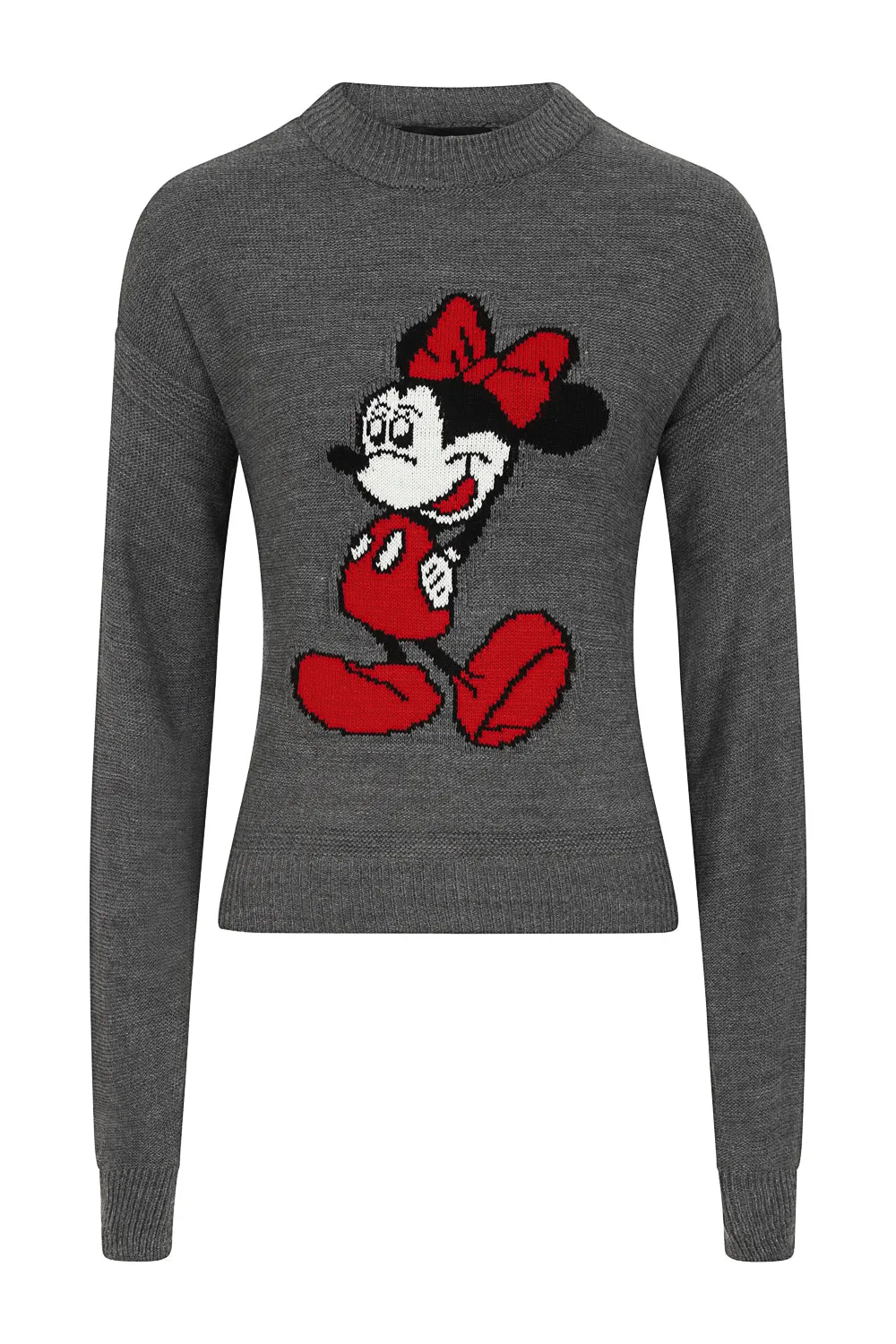 Minnie Mouse Grey Knit Woven Cartoon Lounge Set