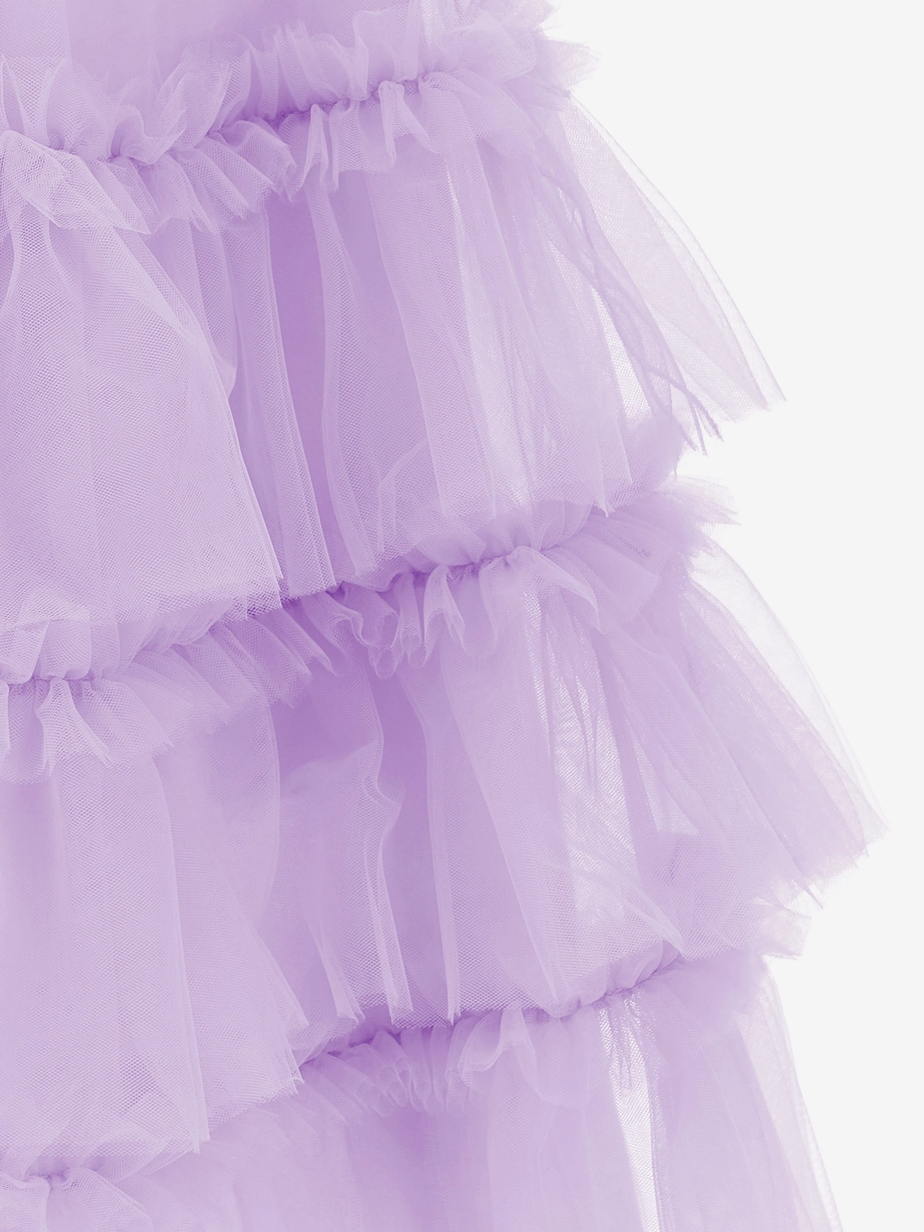 Monnalisa Girls New Charleston Tulle Dress in Purple