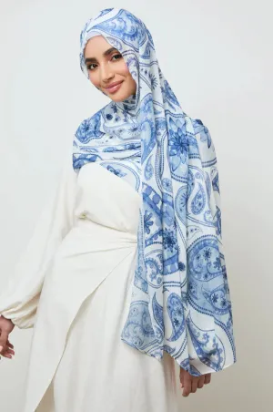 MY004  Hijab - Azure Paisley hijab/tudung  hijab  printed hijab  printed scarf