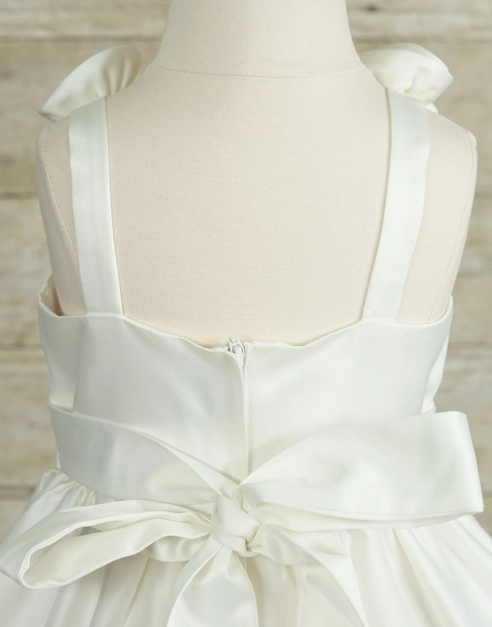 Mystic White Floriated Taffeta Dress