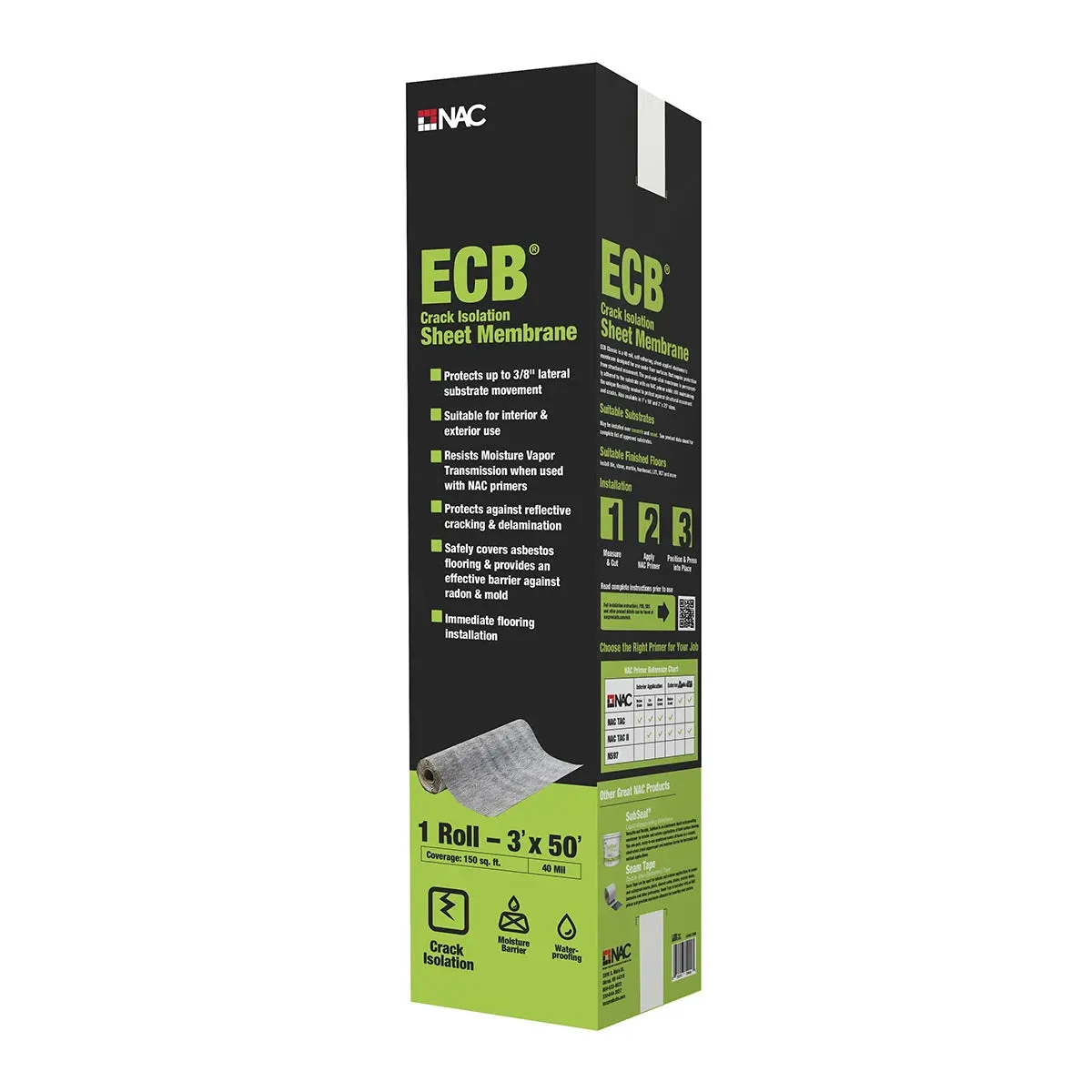 NAC ECB Classic Crack Isolation Membrane (150 sf/roll)