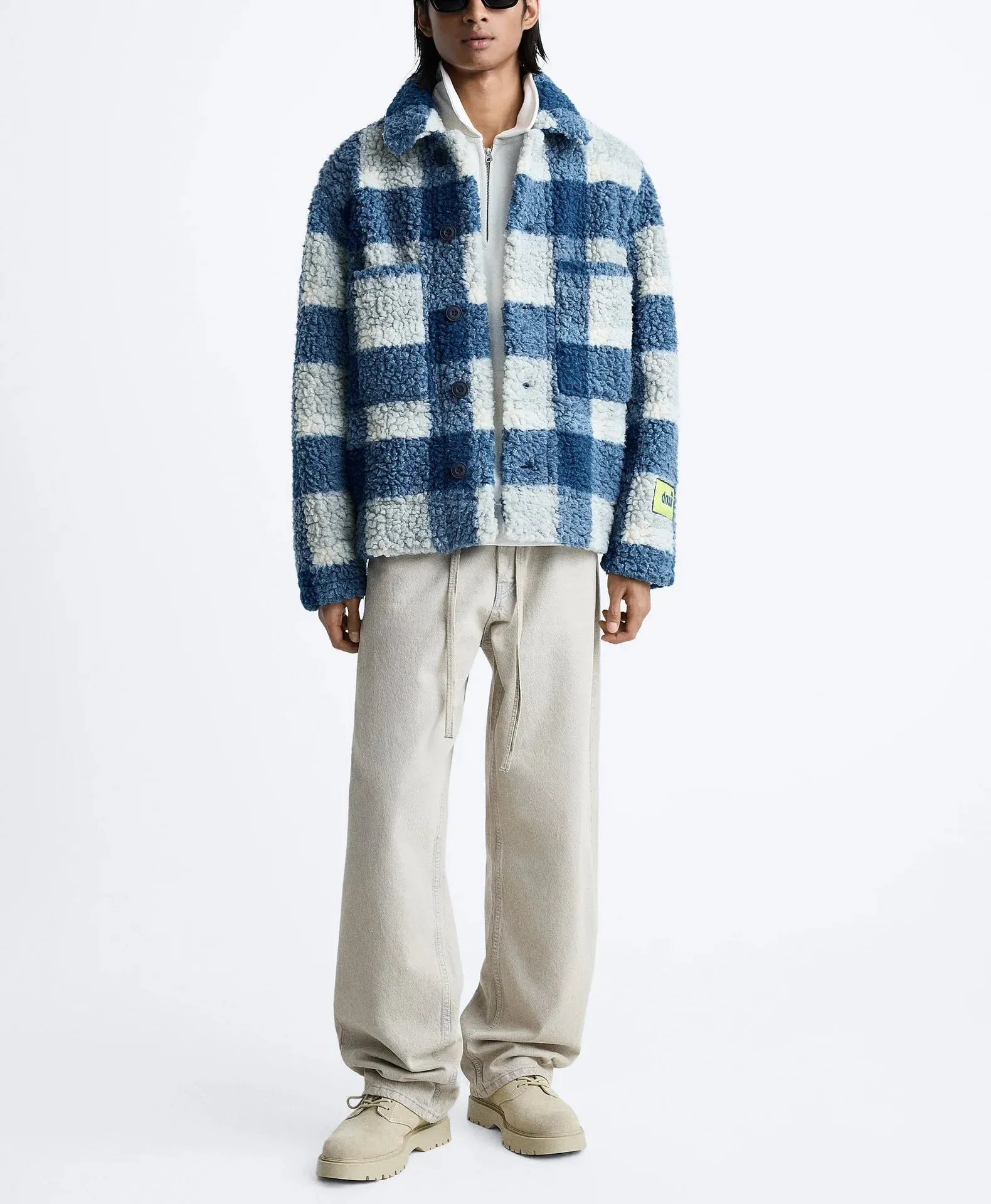 NEW DNWR Luxe Blue Plaid Coat