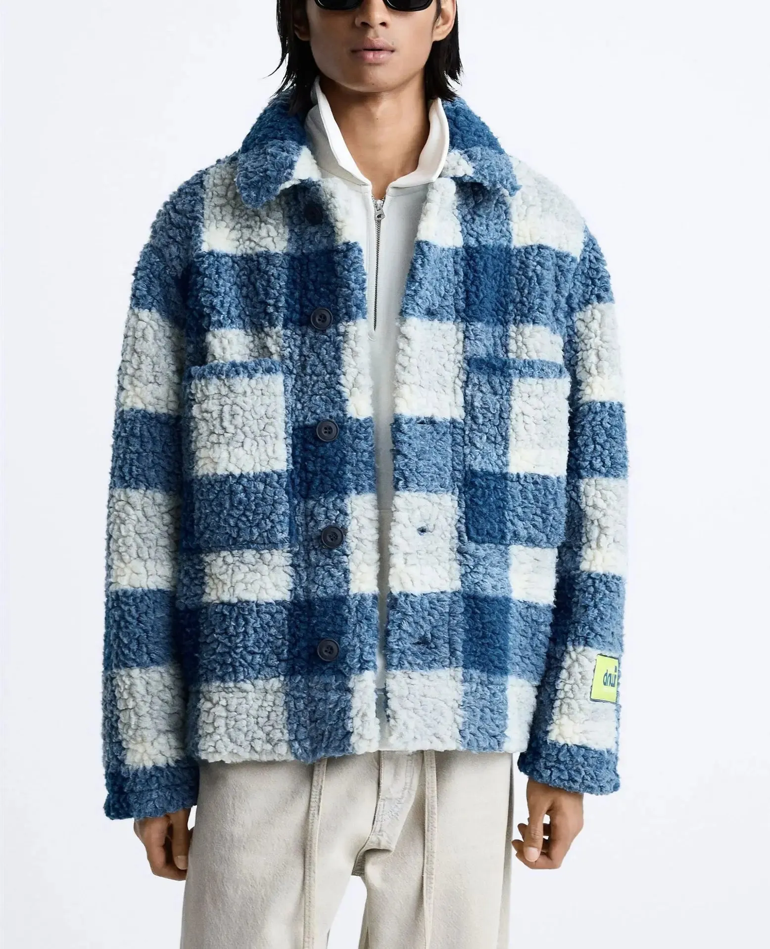 NEW DNWR Luxe Blue Plaid Coat