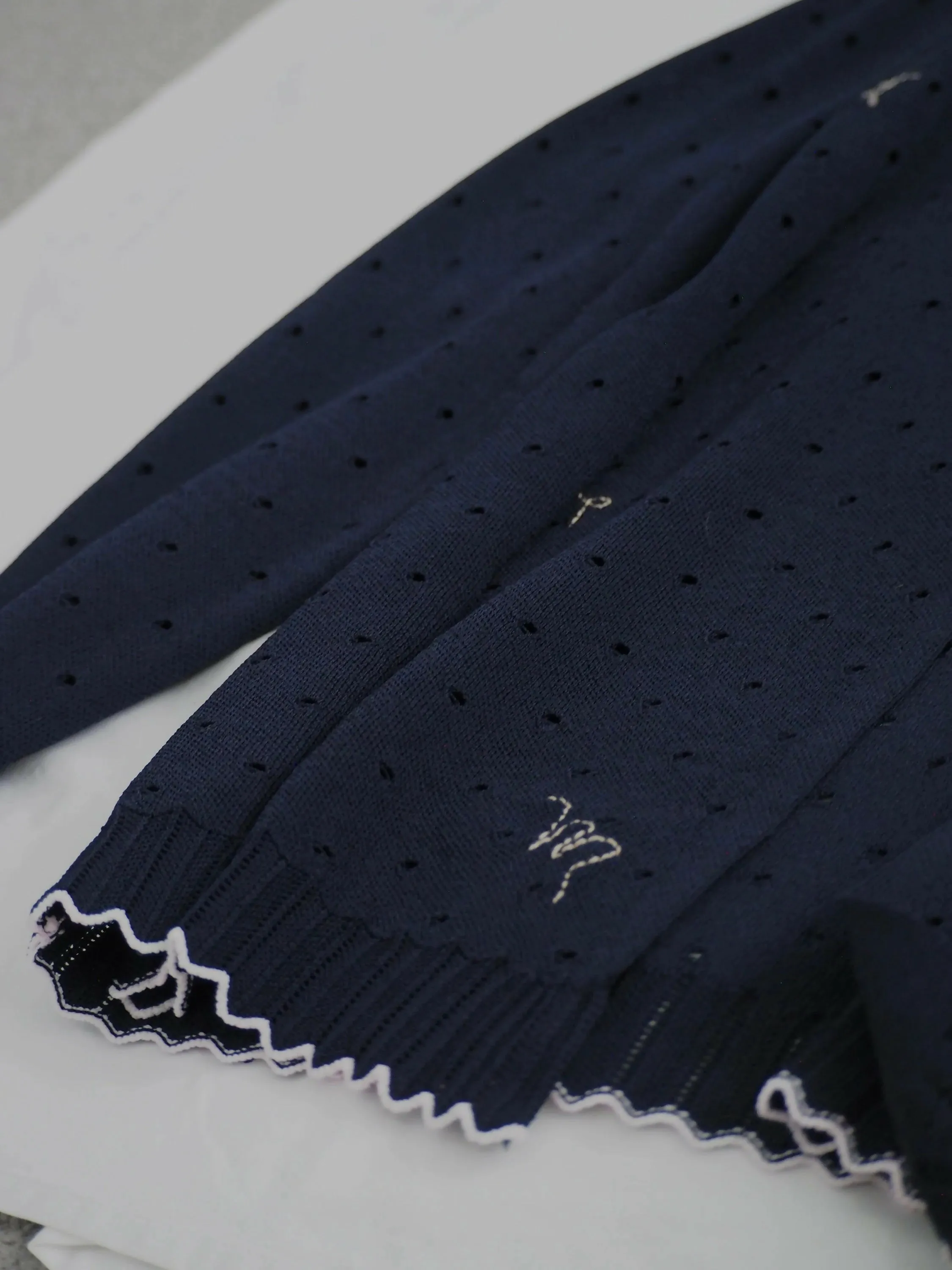 Nicole Navy Zodiac Sign Cardigan