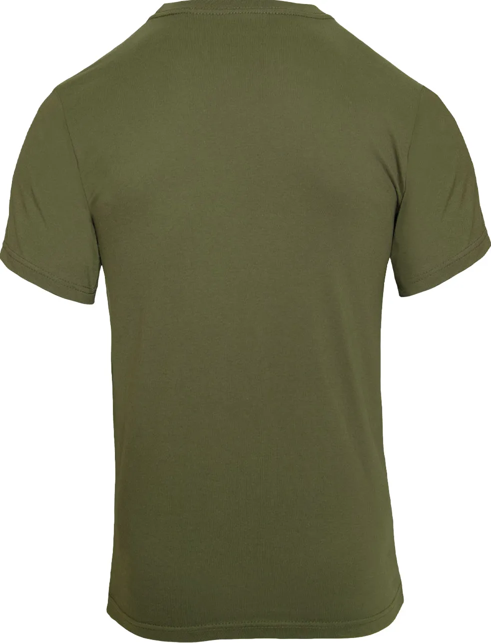 Olive Drab - Military GI Type Short Sleeve T-Shirt - 100% Cotton