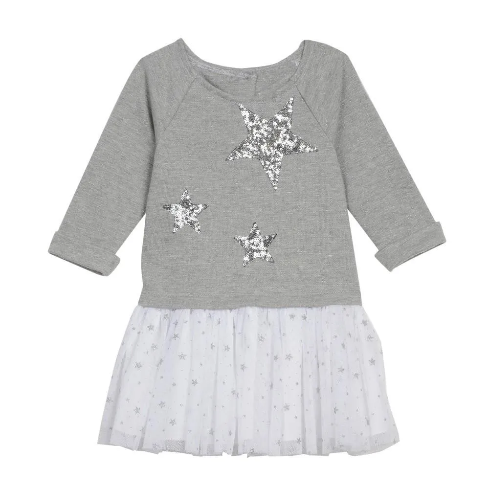 Olivia Gray Stars Sweatshirt Tutu Dress