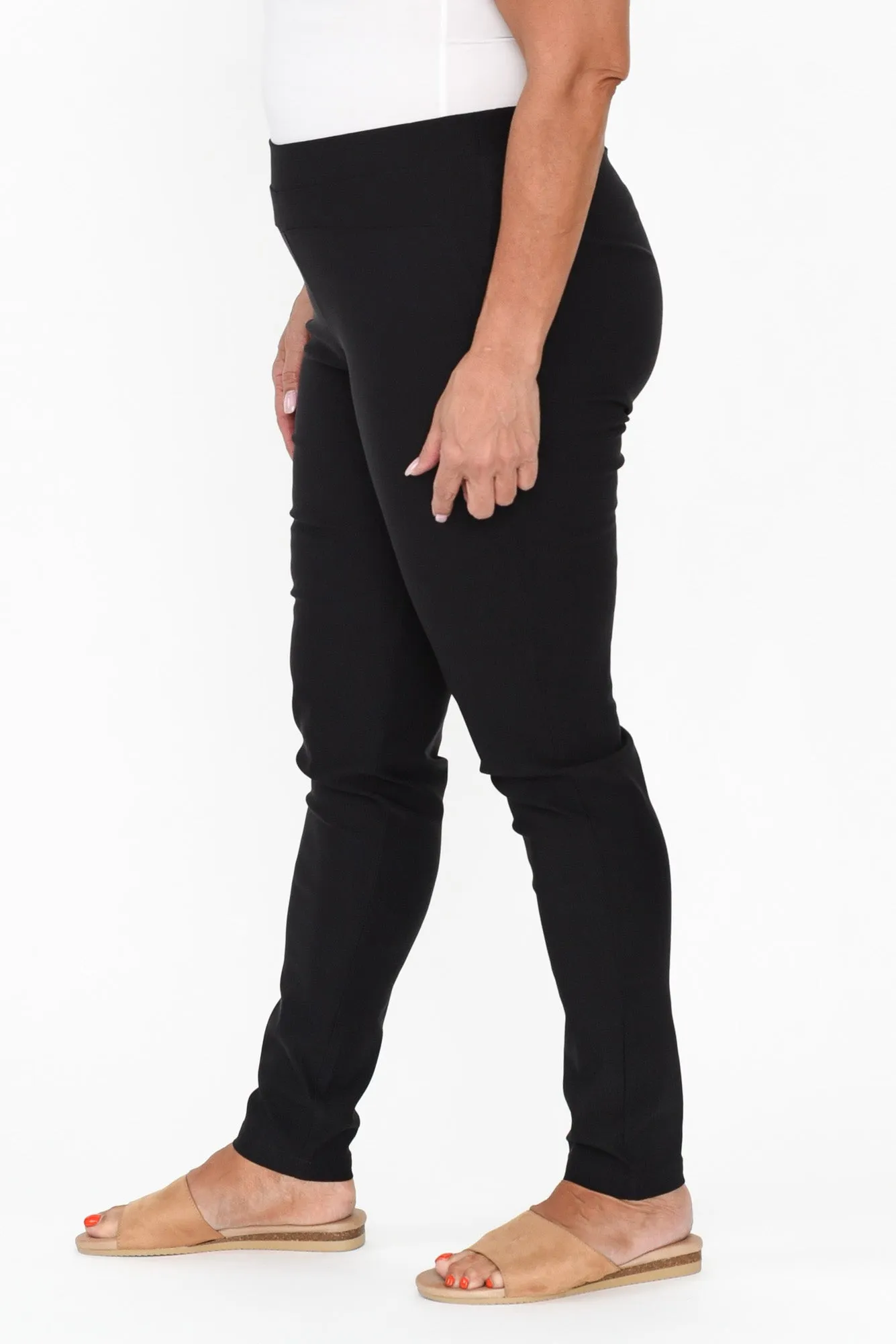 Olympia Black Straight Pants