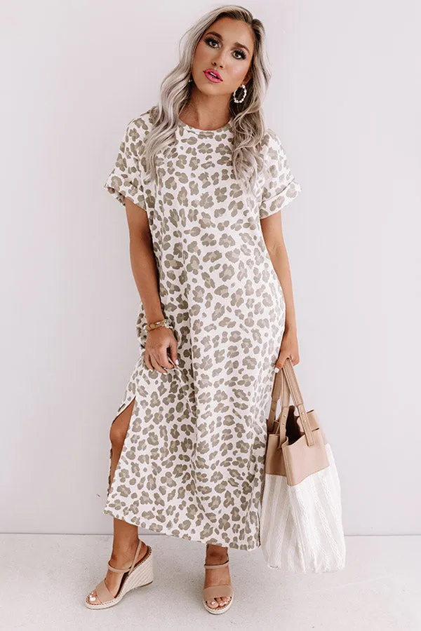 One Wish Away Leopard Midi In Birch