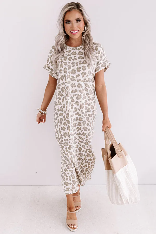 One Wish Away Leopard Midi In Birch