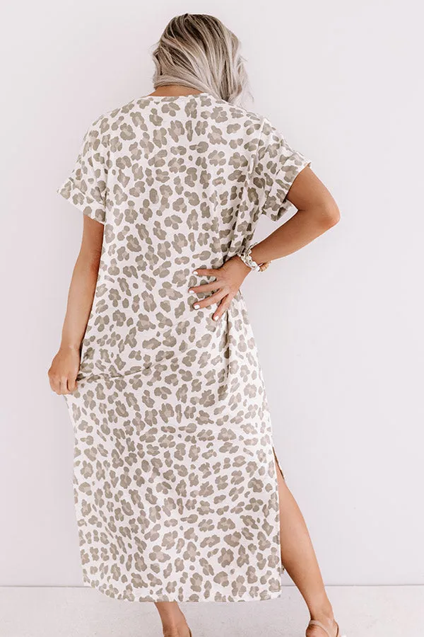 One Wish Away Leopard Midi In Birch