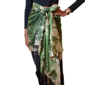 Ooty Green Hills Silk Scarf