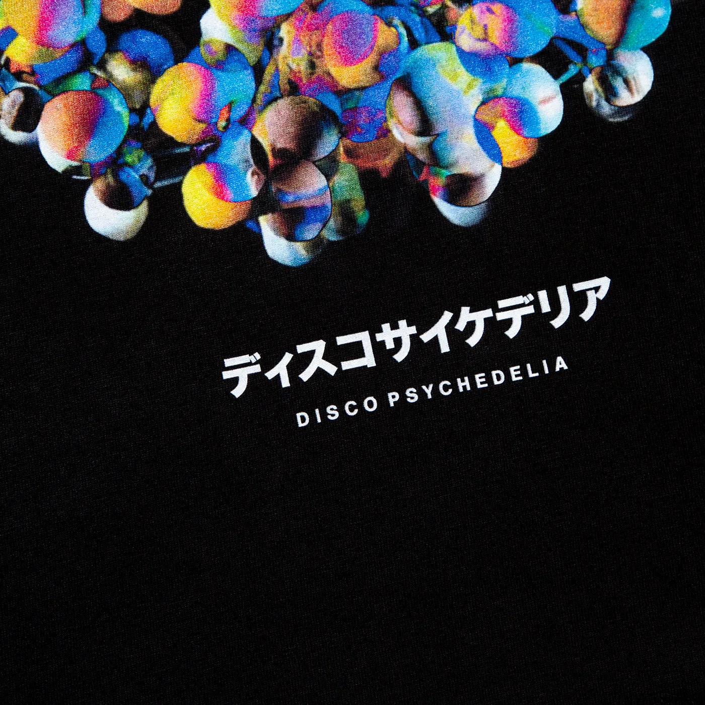 Orb 002 Disco Psychedelia Back Print - Tshirt - Black