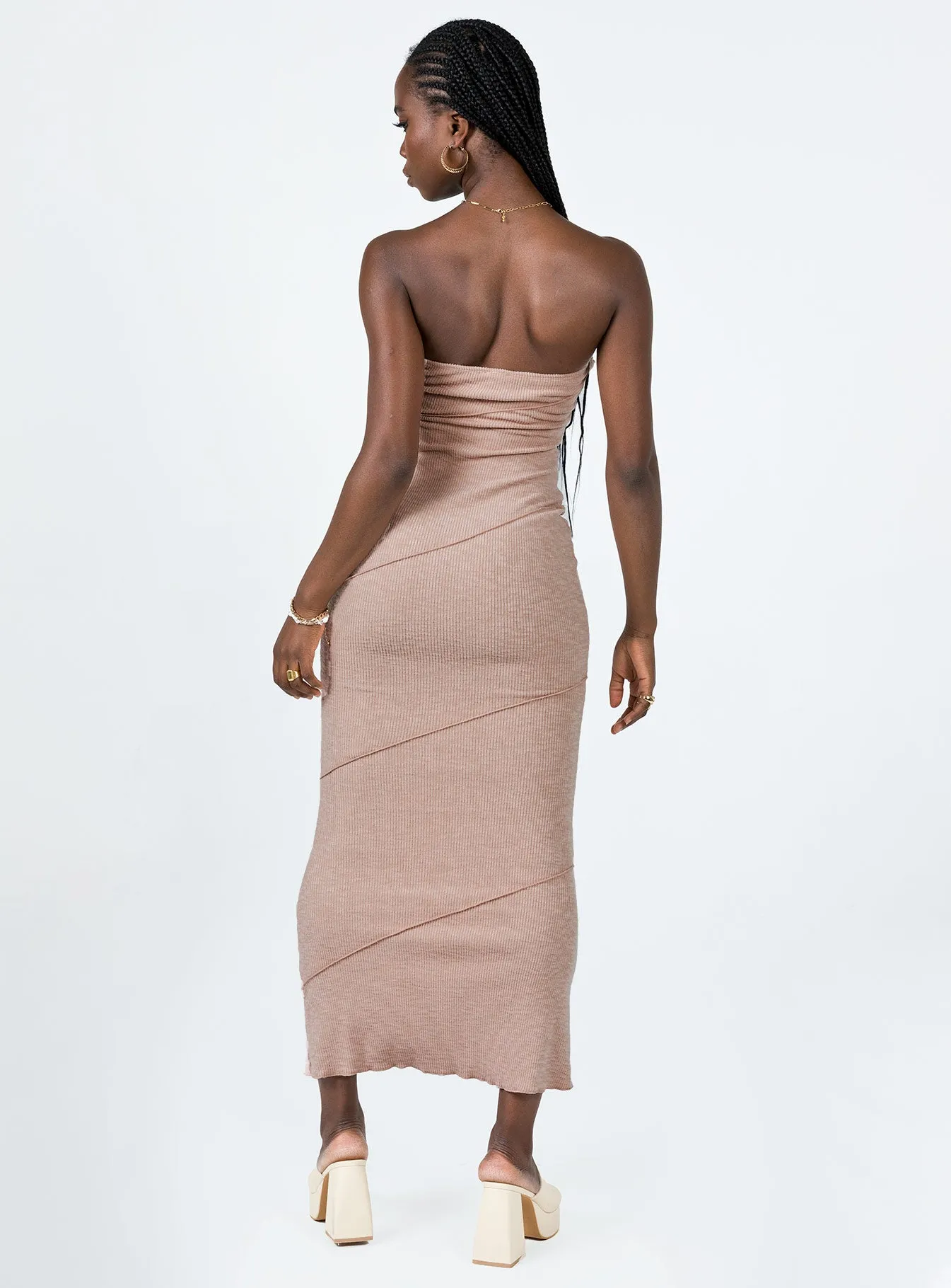 Oscar Midi Dress Dusty Pink