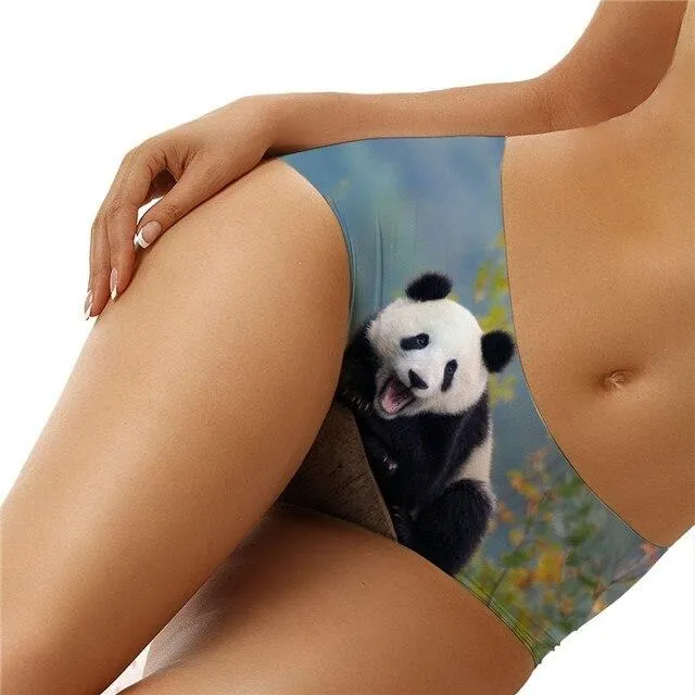 Panda Print Panties<br>Panda Underwear