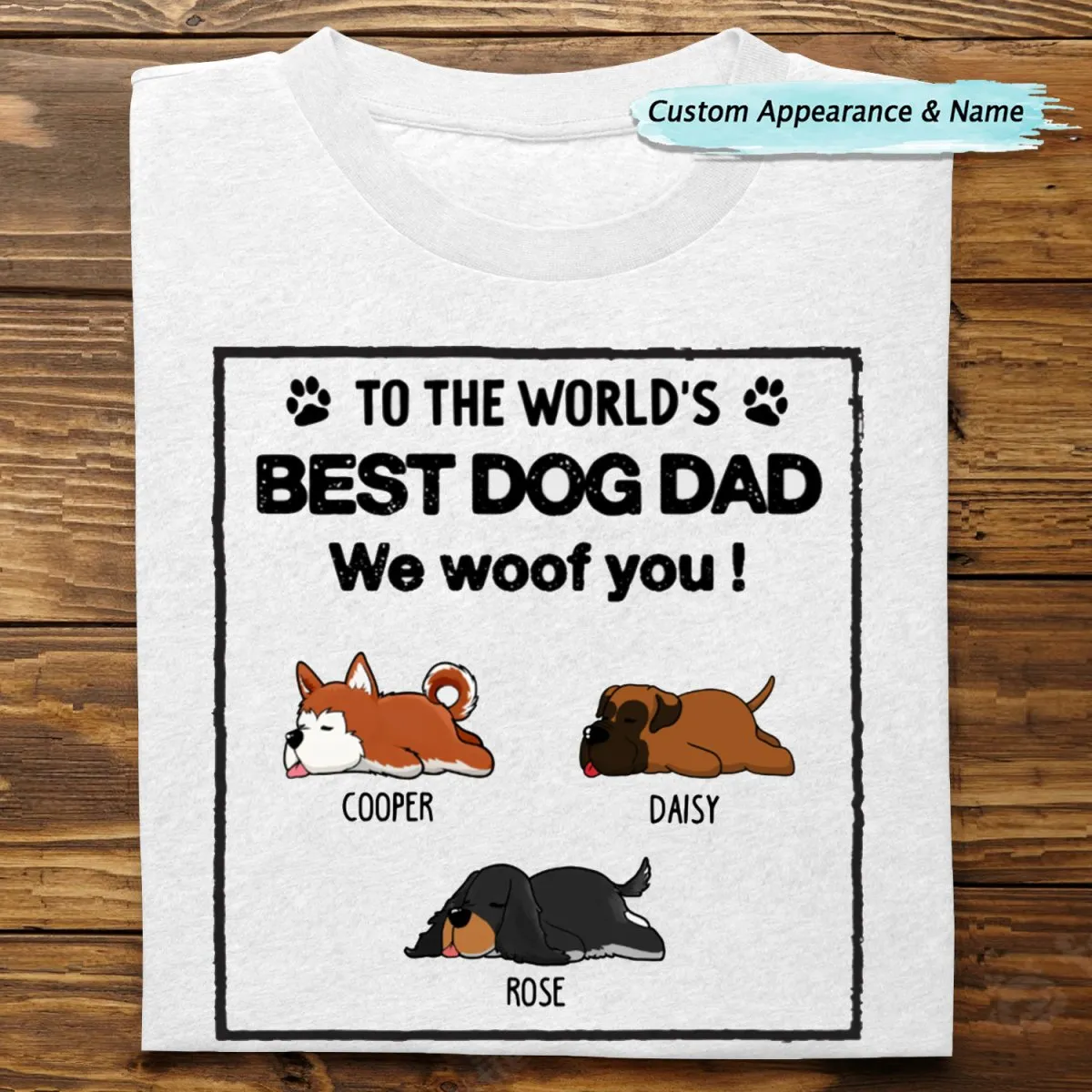 Pet Lovers - To The World's Best Dog Dad Dog Mom - Personalized Unisex T-shirt, Hoodie, Sweatshirt