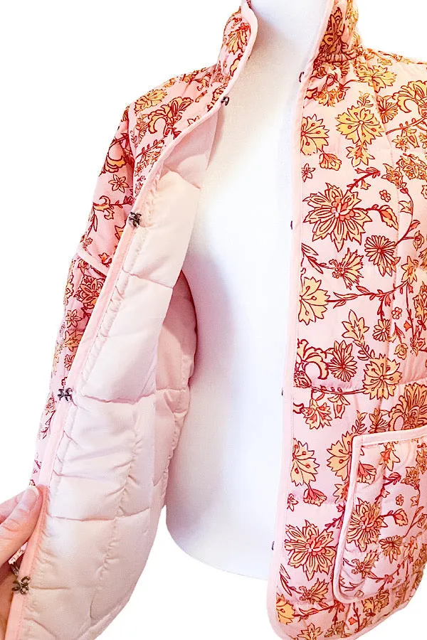 Pinky Floral Lightweight Quilted Jacket ETA 1-31-25