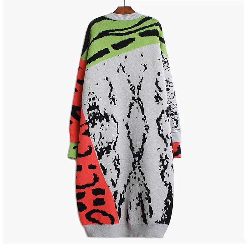 Pre Order:  Leopard Contrast Sweater Dress - @80sbaby_millennialmommy