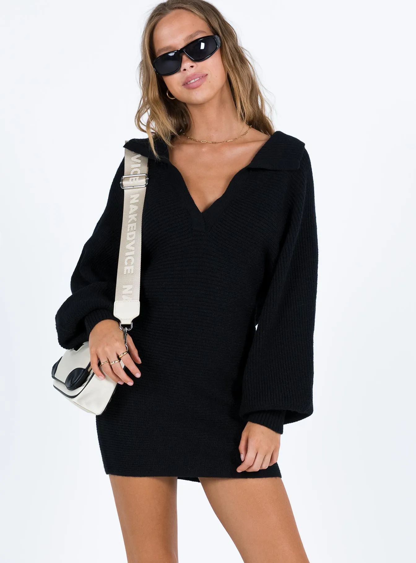 Quinten Mini Dress Black Lower Impact