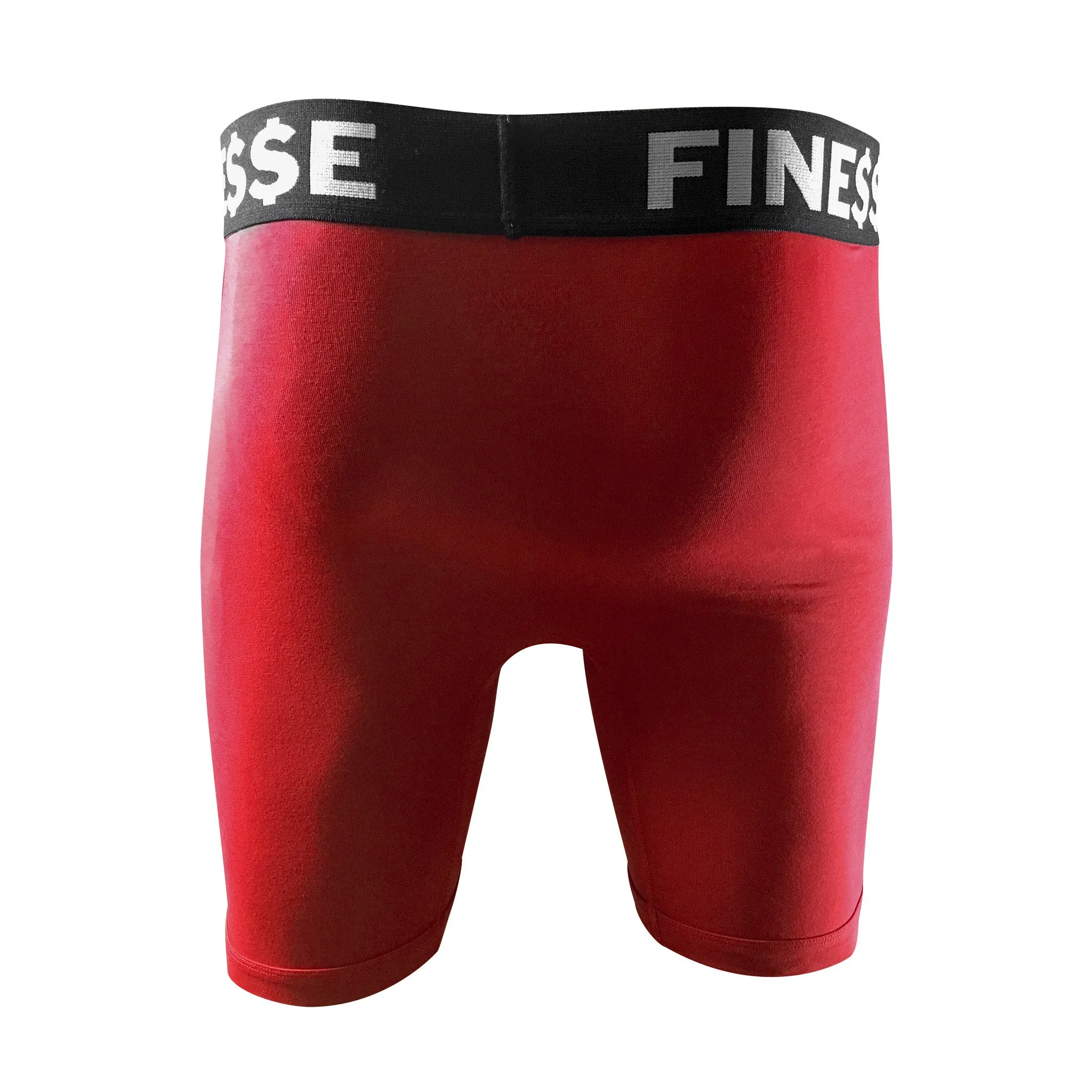 "Finesse" Boxer Brief Underwear (2PK-Red)